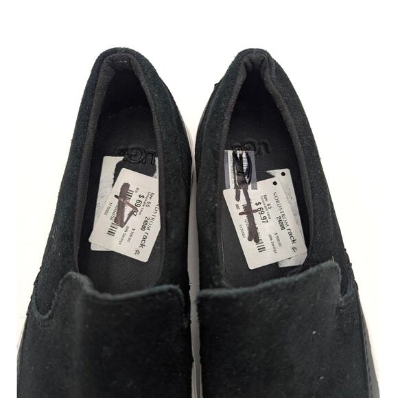 UGG Zilo Slip On Comfort Sneakers Shoes Women's Black/White Size US6.5 EU37.5 - Picture 13 of 13